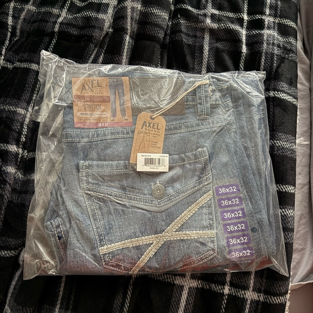 Men's Blue Bootcut Jeans 36/32